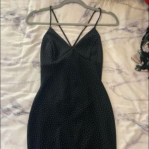 Body con mini black and white dress!